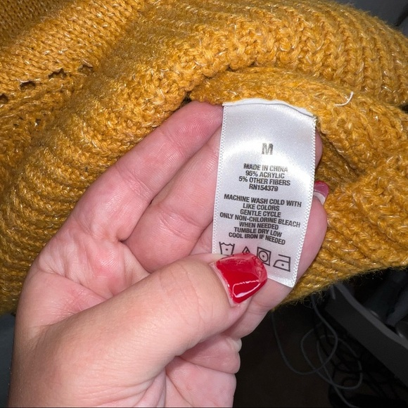 Burnt Orange/ Yellow Sweater - Picture 5 of 7